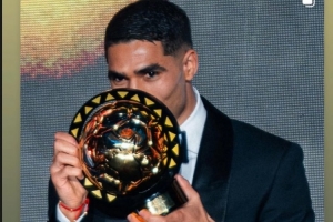 阿什拉夫当选非洲足球先生，拉莫斯社媒：祝贺我的兄弟，Number 1